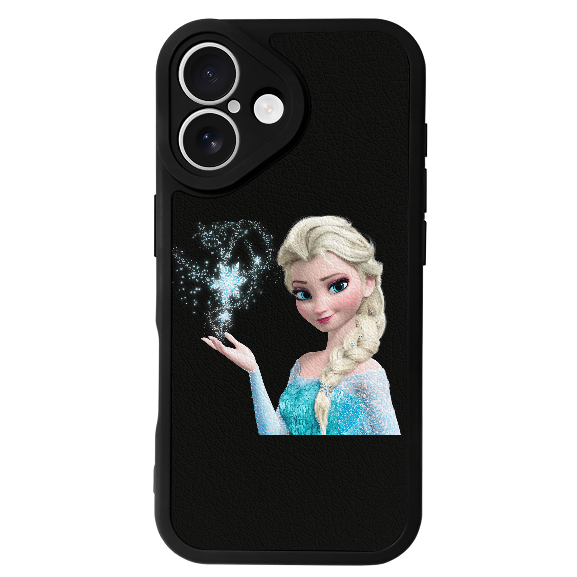 （画像用） アナと雪の女王 アンナ エルサ Frozen Anna Elsa 【iPhone 16シリーズ対応】シリコンスマホケース（レザー調） 材質：シリコン